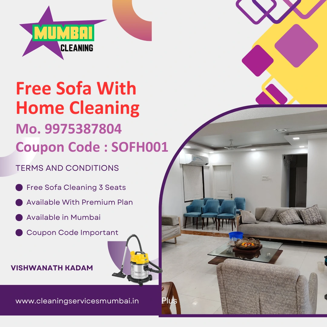 free sofa cleaning with home cleaning