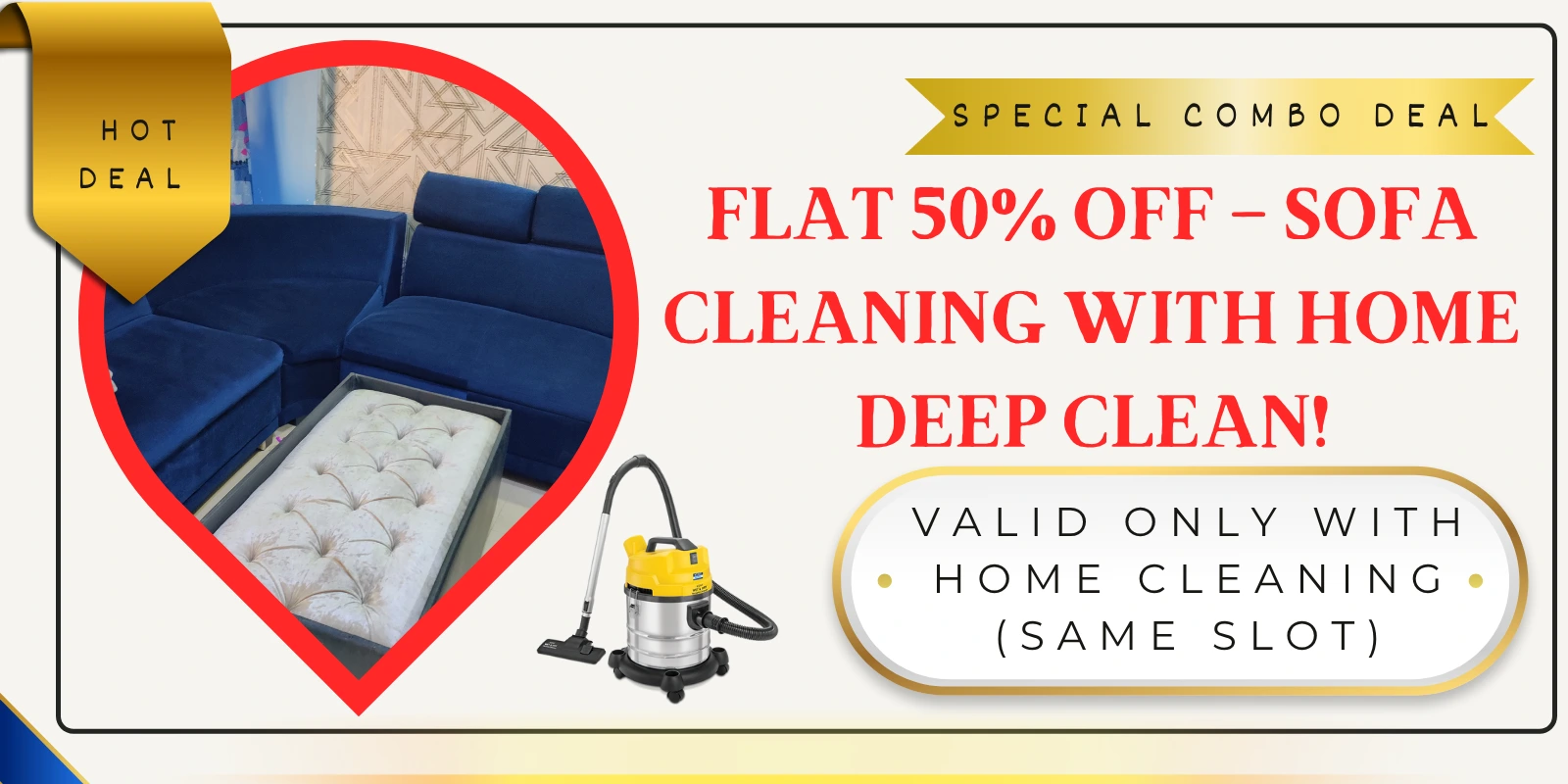 50% Off Sofa Shampooing with Unique Deep Cleaning Services in Thane Unique Deep Cleaning Services in Thane with 50% Off Sofa Shampooing